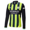 Conjunto (Camiseta+Pantalón Corto) Manga Larga Manchester City Segunda Equipación 2024-25 - Niño